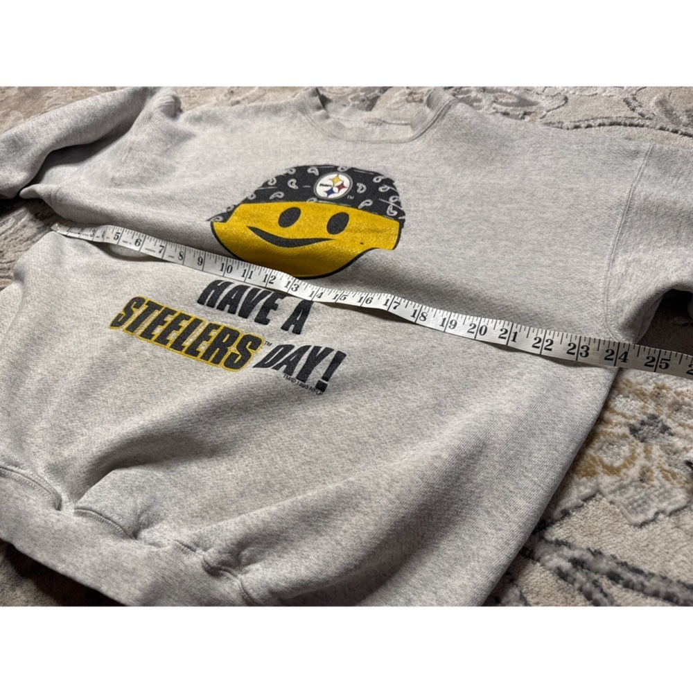 Pittsburgh Steelers Vintage 1995 Crewneck Sweatshirt Have A Steelers Day Medium - Picture 5 of 6